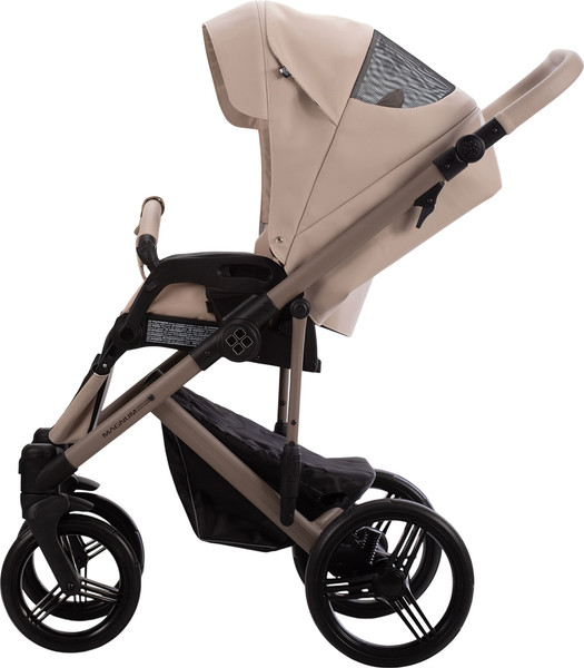 Изображение товара Детская универсальная коляска Bebetto Magnum Light Se Pro 2в1 (01, светло-бежевая кожа, бежевая рама)