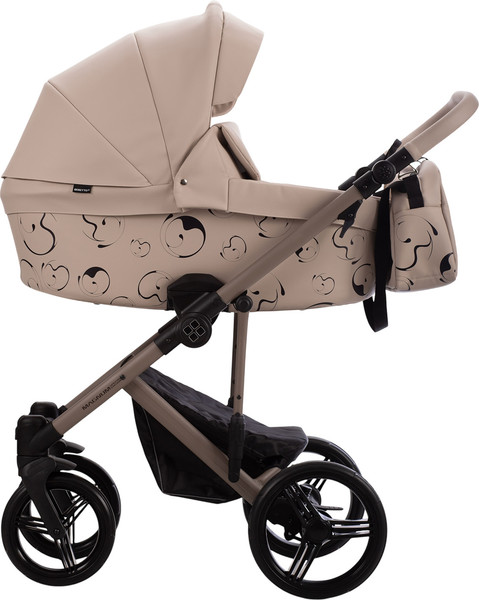 Изображение товара Детская универсальная коляска Bebetto Magnum Light Se Pro 2в1 (01, светло-бежевая кожа, бежевая рама)
