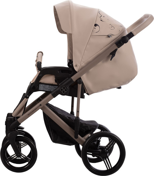 Изображение товара Детская универсальная коляска Bebetto Magnum Light Se Pro 2в1 (01, светло-бежевая кожа, бежевая рама)