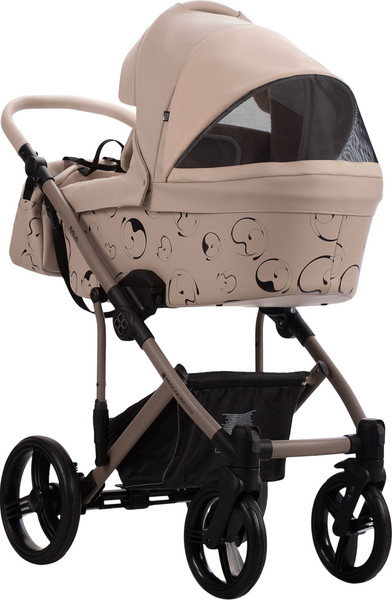 Изображение товара Детская универсальная коляска Bebetto Magnum Light Se Pro 2в1 (01, светло-бежевая кожа, бежевая рама)