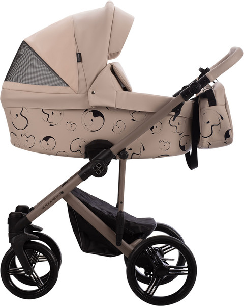 Изображение товара Детская универсальная коляска Bebetto Magnum Light Se Pro 2в1 (01, светло-бежевая кожа, бежевая рама)