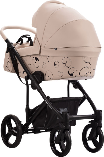 Изображение товара Детская универсальная коляска Bebetto Magnum Light Se Pro 2в1 (01, светло-бежевая кожа, черная рама)