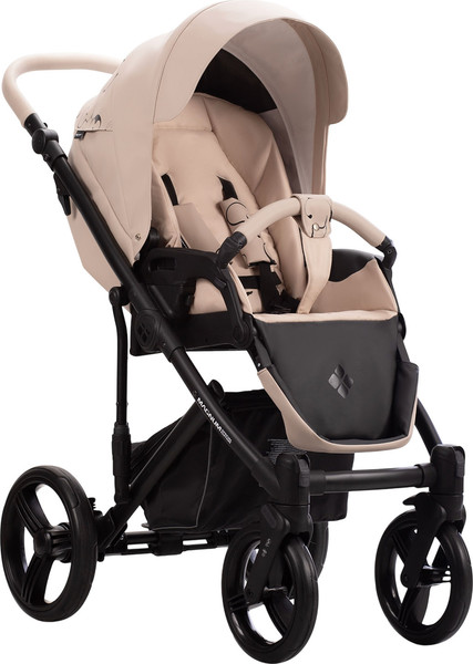Изображение товара Детская универсальная коляска Bebetto Magnum Light Se Pro 2в1 (01, светло-бежевая кожа, черная рама)
