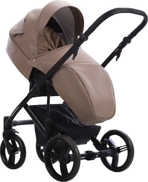 Изображение товара Детская универсальная коляска Bebetto Magnum Light Se Pro 2в1 (05, темно-бежевая кожа, черная рама)