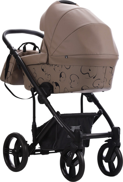 Изображение товара Детская универсальная коляска Bebetto Magnum Light Se Pro 2в1 (05, темно-бежевая кожа, черная рама)
