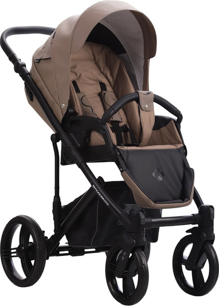 Изображение товара Детская универсальная коляска Bebetto Magnum Light Se Pro 2в1 (05, темно-бежевая кожа, черная рама)