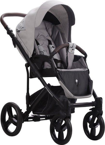 Изображение товара Детская универсальная коляска Bebetto Magnum Light Se Pro 2в1 (06, светло-серая кожа, черная рама)