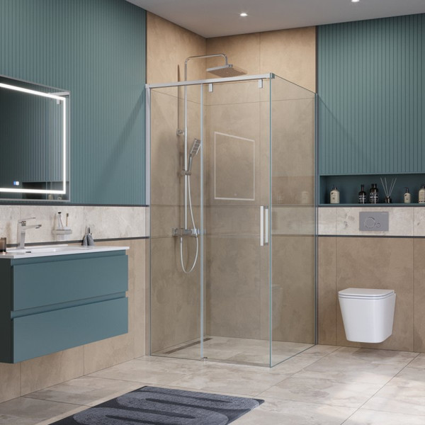 Изображение товара Душевая стенка BelBagno SOFT_CLOSE-1-80-FIX-C-Cr