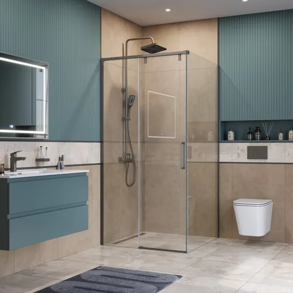Изображение товара Душевая стенка BelBagno SOFT_CLOSE-1-80-FIX-C-GM