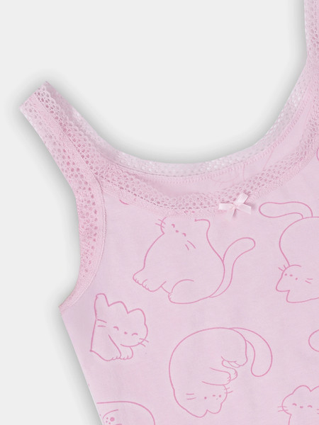 Изображение товара Комплект бельевой детский Mark Formelle 447008 (р.134-68, котики на розовом)