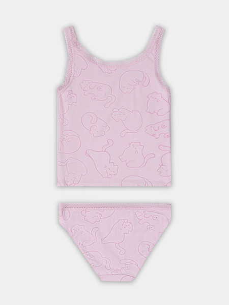 Изображение товара Комплект бельевой детский Mark Formelle 447008 (р.146-72, котики на розовом)