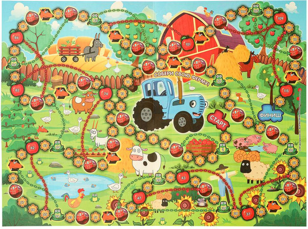 Изображение товара Настольная игра Умные игры Синий трактор. Веселая ферма / 4660254411135