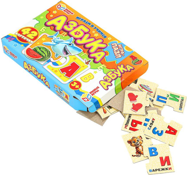 Изображение товара Развивающая игра Умные игры Половинки Азбука / 4660254466500