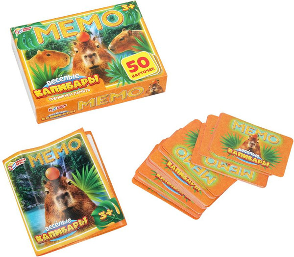 Изображение товара Настольная игра Умные игры Мемо. Веселые капибары / 4630395044738