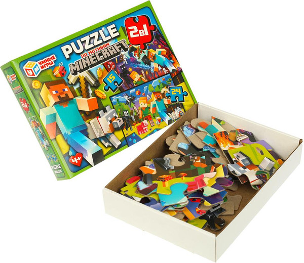 Изображение товара Набор пазлов Умные игры По мотивам Minecraft / 4660254443792