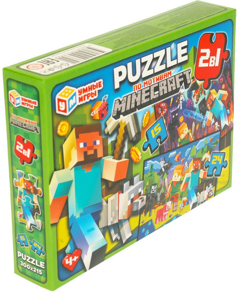 Изображение товара Набор пазлов Умные игры По мотивам Minecraft / 4660254443792