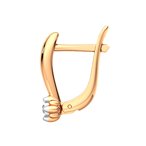 Изображение товара Серьги из комбинированного золота ZORKA 3D00132.14K.B (с бриллиантами)