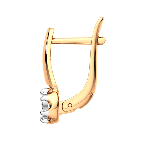 Изображение товара Серьги из комбинированного золота ZORKA 3D00226.14K.B (с бриллиантами)