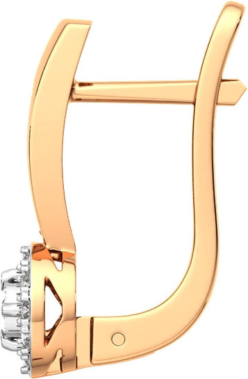 Изображение товара Серьги из комбинированного золота ZORKA 3D00344.14K.B.ZZ (с бриллиантами)