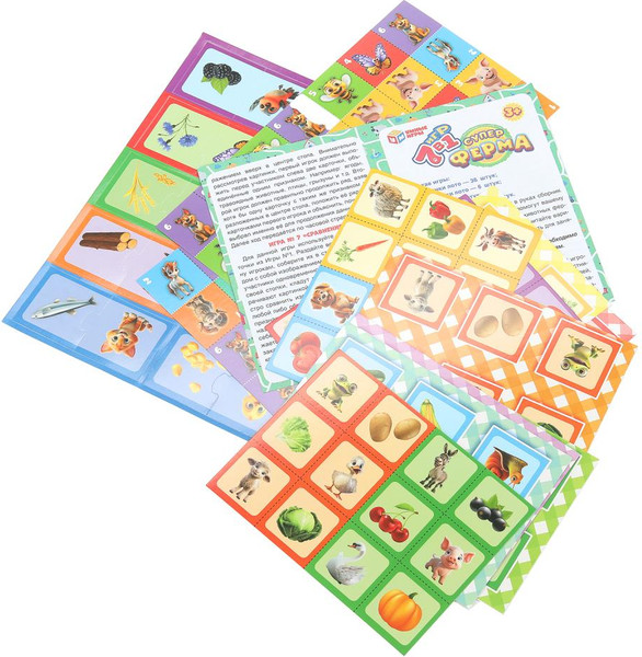 Изображение товара Развивающая игра Умные игры Обучающая 7 в 1. Суперферма / 4660254455559