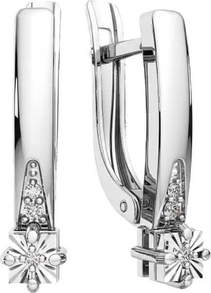 Изображение товара Серьги из белого золота ZORKA 3D00346.14K.W.ZZ (с бриллиантами)