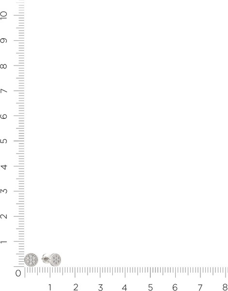 Изображение товара Серьги из белого золота ZORKA 3D00395.14K.W (с бриллиантами)