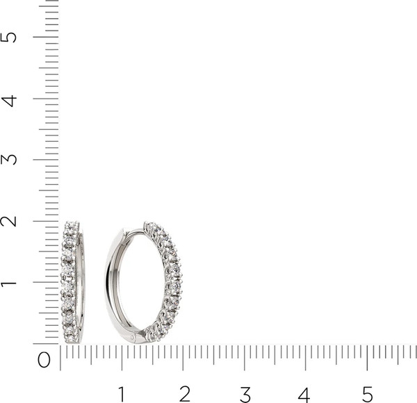 Изображение товара Серьги из белого золота ZORKA 3D00424.14K.W (с бриллиантами)