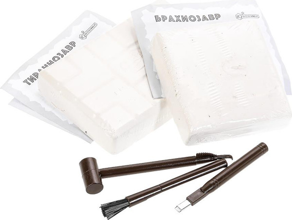 Изображение товара Набор для опытов IQ Эксперимент Раскопки 2 в 1 Скелеты Брахиозавр и Тиранозавр / FL03S-RU