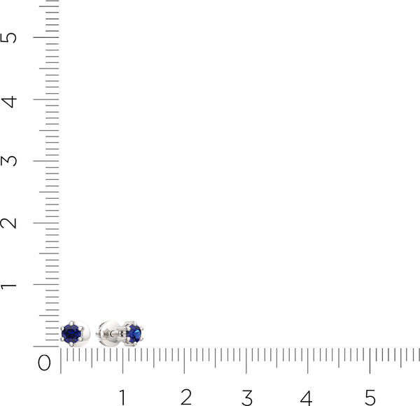 Изображение товара Серьги из белого золота ZORKA 3P1028.14K.W.ZZ (с сапфирами)