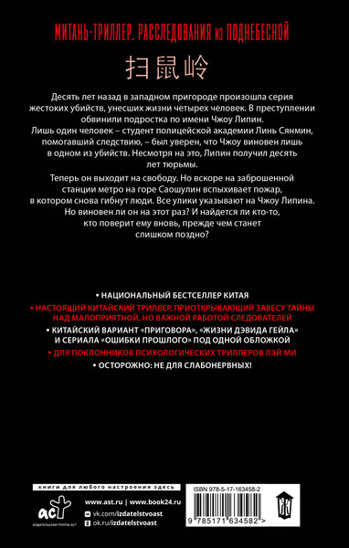 Изображение товара Книга АСТ Сожженные тела на станции Саошулин (Хуянь Юнь 9785171634582)