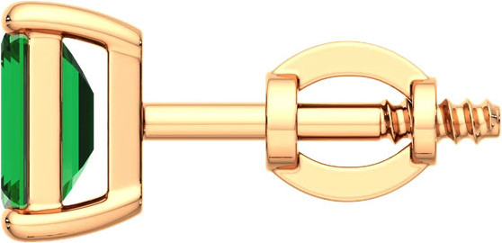 Изображение товара Серьги из розового золота ZORKA 3P2035.14K.R (с изумрудами)