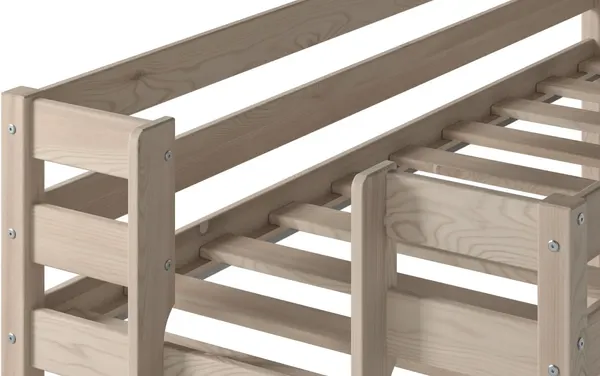 Изображение товара Кровать-чердак детская Савушка Савушка-02 90x180 / КС/ЧР-02-90Х180-БО (без окрашивания)