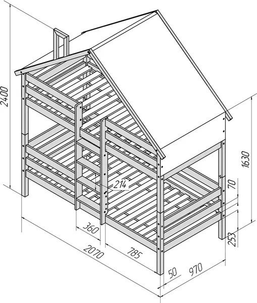 Изображение товара Стилизованная кровать детская Савушка Савушка-06 90x200 / КС-06-2Я-Б-90х200 (белый)