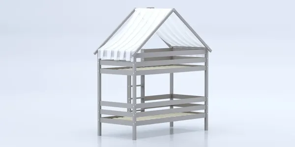 Изображение товара Стилизованная кровать детская Савушка Савушка-06 90x200 / КС-06-2Я-К/К-90х200 (капучино)