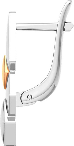 Изображение товара Серьги из серебра ZORKA 0300142.G14K (с золотой вставкой)