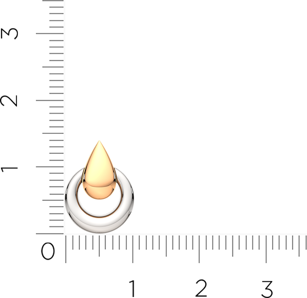 Изображение товара Подвеска из серебра ZORKA 0430273.G14K.ZZ (с золотой вставкой)