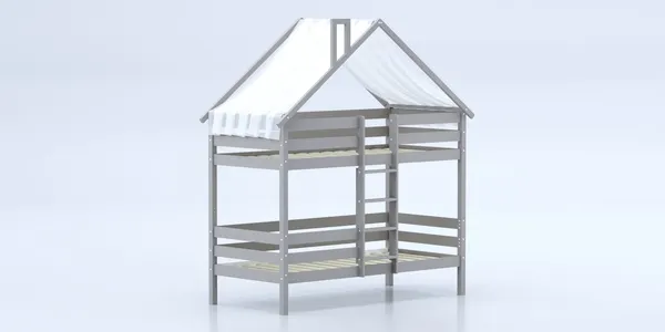 Изображение товара Стилизованная кровать детская Савушка Савушка-06 90x180 / КС-06-2Я-К/К-90х180 (капучино)