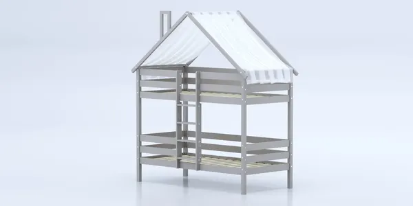 Изображение товара Стилизованная кровать детская Савушка Савушка-06 90x180 / КС-06-2Я-К/К-90х180 (капучино)