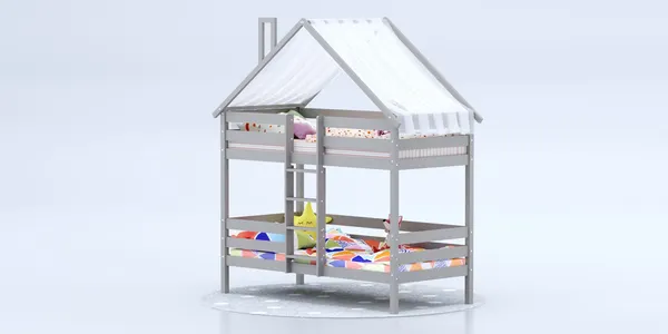 Изображение товара Стилизованная кровать детская Савушка Савушка-06 90x180 / КС-06-2Я-К/К-90х180 (капучино)