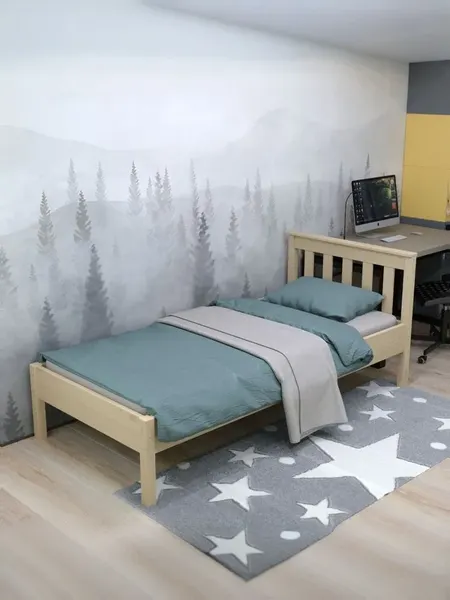 Изображение товара Односпальная кровать Савушка Савушка-10 90x200 / КС-10-БО-90х200 (без окрашивания)