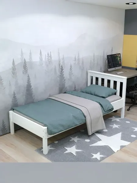 Изображение товара Односпальная кровать Савушка Савушка-10 90x200 / КС-10-Б-90Х200 (белый)