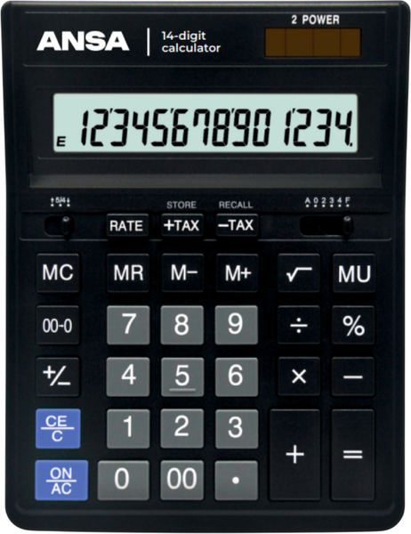 Изображение товара Калькулятор ANSA AN554S (черный)