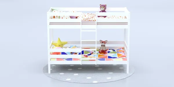 Изображение товара Двухъярусная кровать детская Савушка Савушка-05 80x160 (белый)