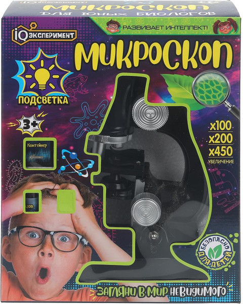 Изображение товара Микроскоп оптический IQ Эксперимент 1501Z350-R