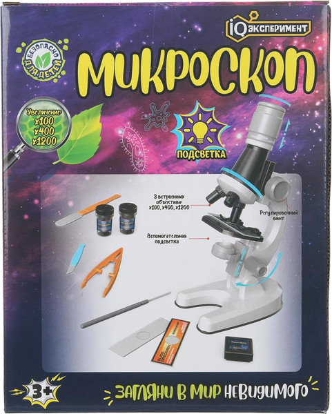 Изображение товара Микроскоп оптический IQ Эксперимент ZY1238279-R