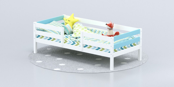 Изображение товара Кровать-тахта детская Савушка Савушка-04 80x160 (голубой)