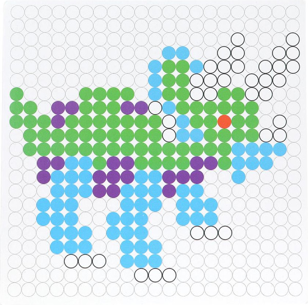 Изображение товара Развивающая игра MultiArt Термомозаика Динозавр / IB400-120523