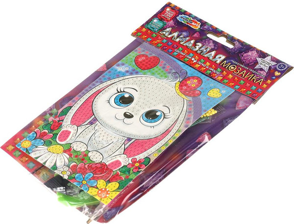 Изображение товара Набор алмазной вышивки MultiArt Зайка / AM10X15-113779