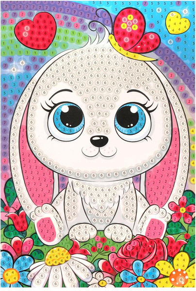 Изображение товара Набор алмазной вышивки MultiArt Зайка / AM10X15-113779