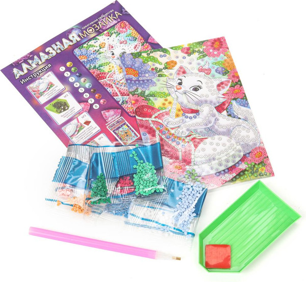 Изображение товара Набор алмазной вышивки MultiArt Кошечка Мари / AM10X15-122856